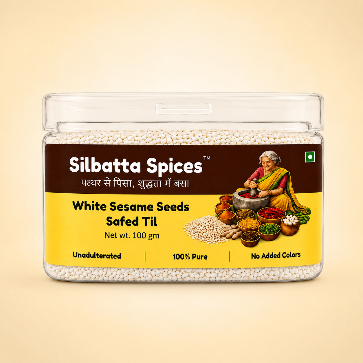 White Sesame Seeds/Safed Til Natural 100gm