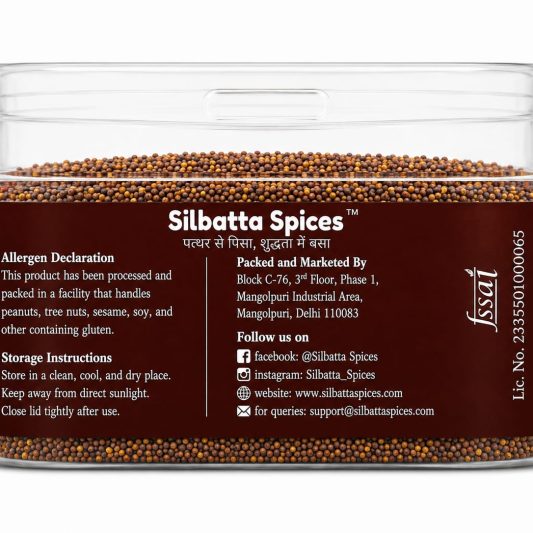 Red Mustard Seeds Lal Sarso Rai Natural 100gm by Silbatta Spices