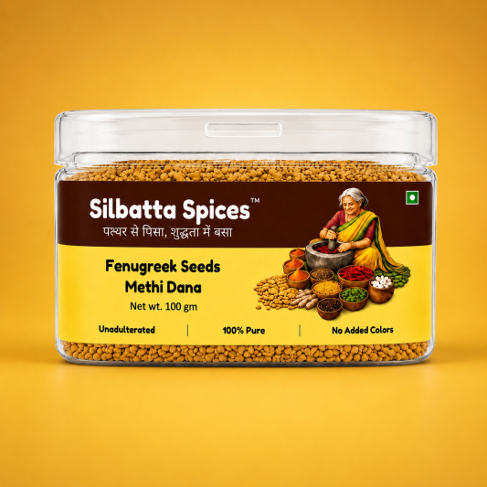 Fenugreek Seeds Methi Dana Natural 100gm by Silbatta Spices