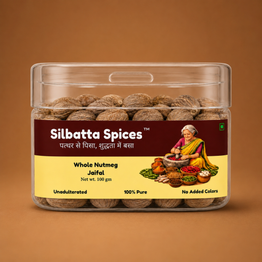 whole nutmeg, jaifal, whole nutmeg jaifal, nutmeg 100gm, natural jaifal, nutmeg for desserts, premium spices